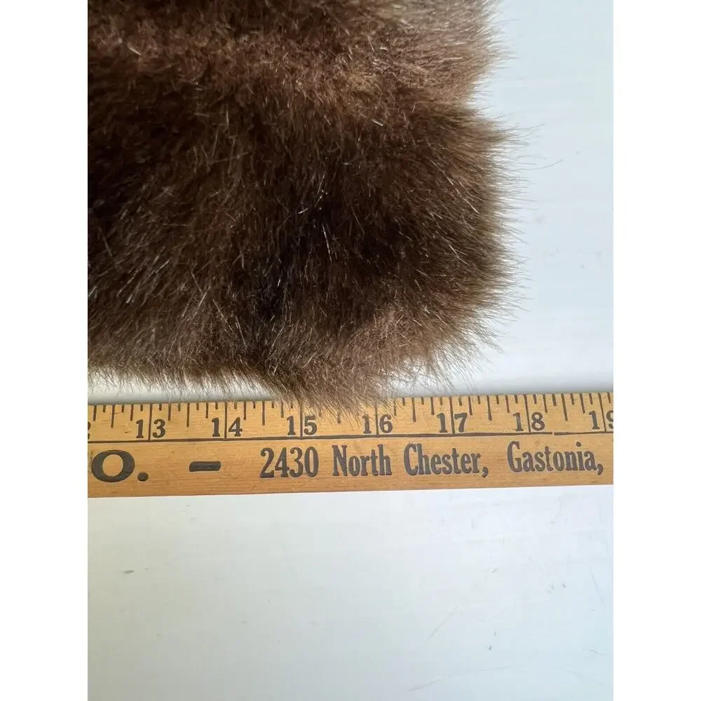Faux Fur Pillow 15 x 12 Home Decor Custom Made Brown Rustic Cabin Den Man Cave